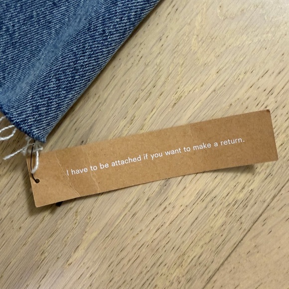 NEW REFORMATION Nila Long Denim Skirt- size 26W - Picture 8 of 8